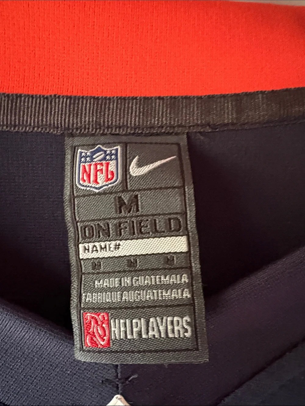 Nike Broncos #83 Navy and Orange Football Jersey